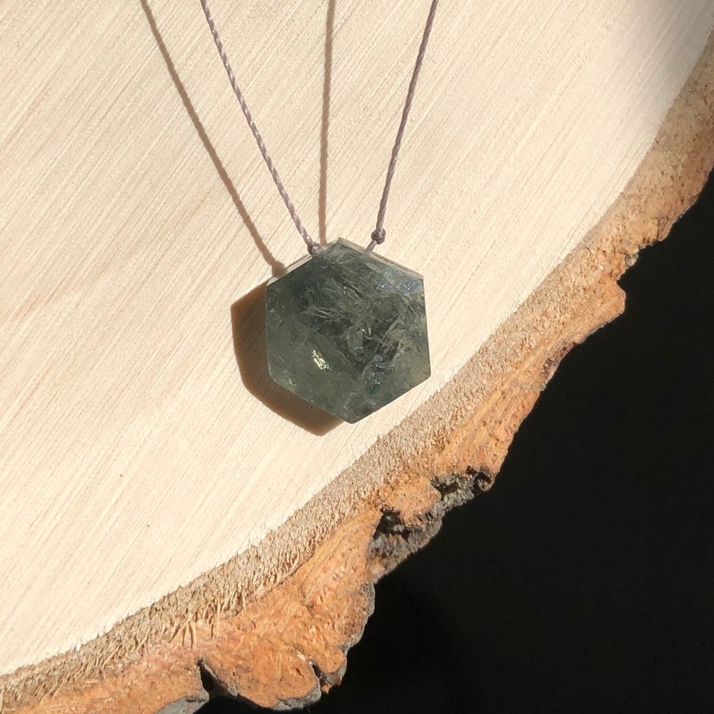 Moss Aquamarine Necklace - Picture 7 of 8